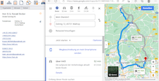 MD Adressbuch One - Routing via Google Maps